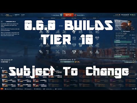 Patch 0.6.0 Preliminary Captain Builds [Tier 10]