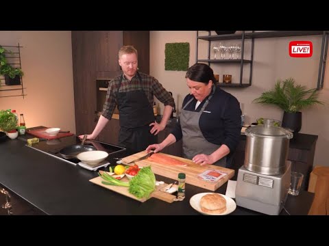 På kjøkkenet - Skikkelig god lakseburger