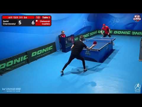 08:30 Serhii Cherniavskyi 1-3 Oleksandr Ivashkin West 1 WIN CUP 27.11.2022 | TABLE TENNIS WINCUP