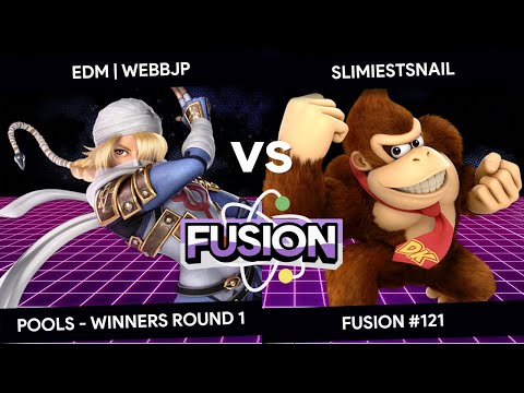 Fusion #121 - WebbJP (Sheik) vs SlimiestSnail (Donkey Kong) - Pools - Winners Round 1