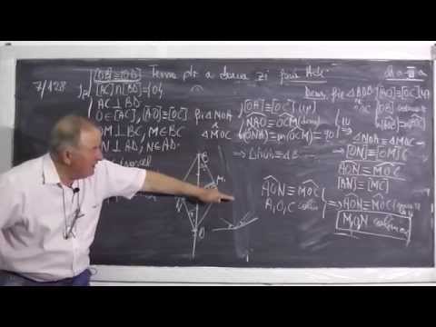 Lectia 414 - Congruenta triunghiurilor Paralelism Perpendicularitate - Tema la geometrie - Clasa 6