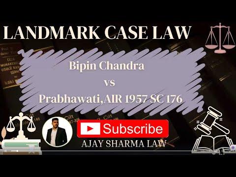 Bipin Chandra vs Prabhavati Case 1957 | Landmark Case on Desertion | Family Law Explained