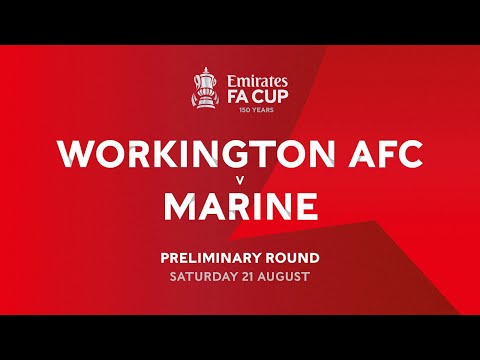 Workington AFC 1-1 Marine FA Cup match highlights.