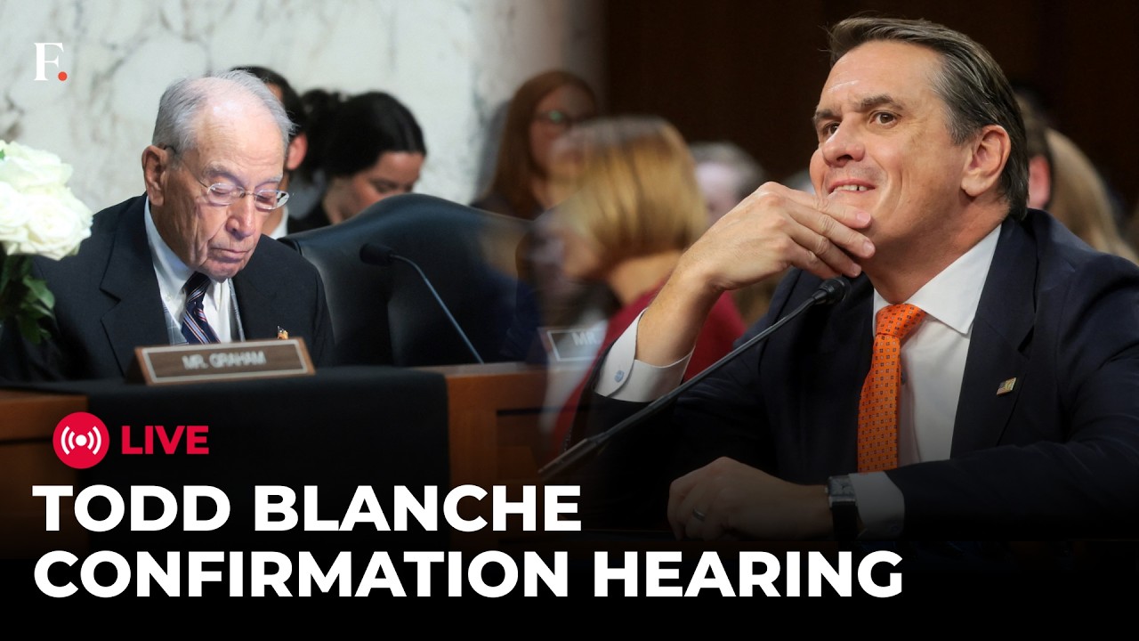 Todd Blanche Confirmation Hearing LIVE: Trump's DOJ Pick Faces Heated Confirmation Battle
