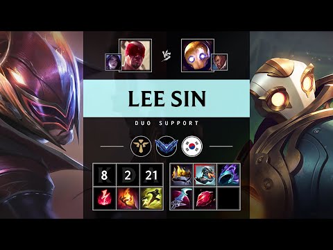 Lee Sin Support vs Blitzcrank - KR Diamond Patch 25.13