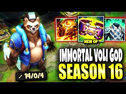 Meet our New Immortal Volibear Season 16 Top Build that made GANGPLANK ON DESPAIR 💀💀 | s16 Gameplay