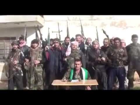 بيان تشكيل كتيبة محمد الفاتح وانضمامها إلى لواء خالد بن الوليد في منطقة الرستن في ريف حمص