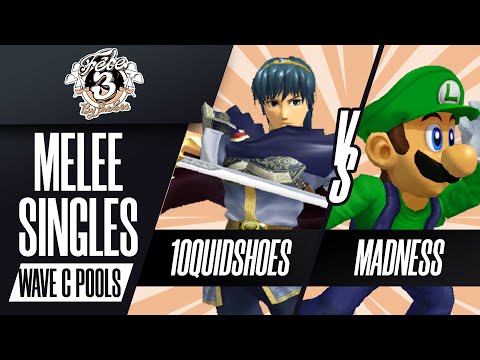 10QuidShoes (Marth) vs Madness (Luigi) - Melee Singles Wave C Pools - Fête 3: By the Sea