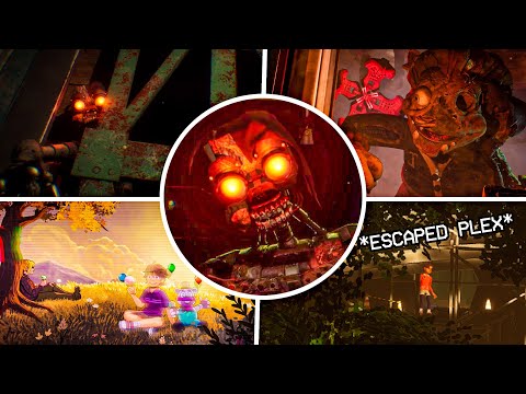 ALL SECRET + GOOD ENDINGS! (escaping the pizzaplex!) | FNAF Security Breach [RUIN DLC]