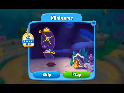 🦑 FishDom MiniGame After Level 159 – Bubble Time! 🫧 #fishdom #unboxed2play #gameplay