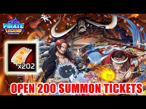 Pirate Legends: The Great Voyage - Open 200 Summon Tickets get SSS