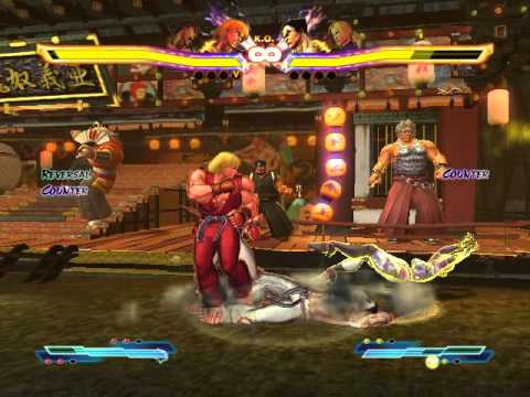 Street Fighter x Tekken Ken & Ryu vs Kazuya & Nina