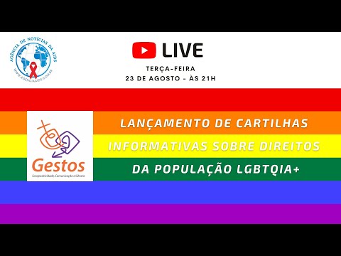 Live às Terças: Gestos – Lançamento de Cartilhas Informativas sobre Direitos da População LGBTQIA+