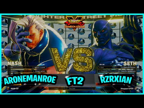 SFV CE 🔥ArOnemanRoe (Nash) vs RZR Xian (Seth) 🔥Fighting Games Replays🔥