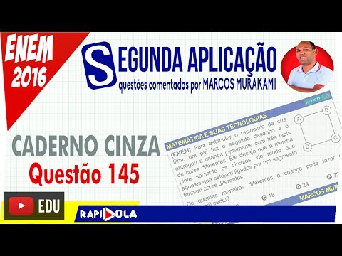 SECOND ENEM APPLICATION: QUESTION 145: RAPIDOLATODODIA#07