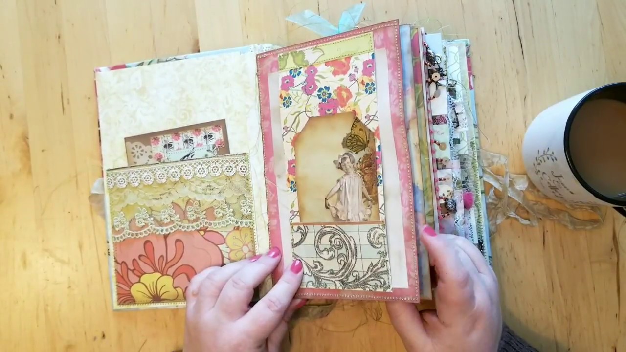 Shabby Chic Floral Journal Flip Through SOLD