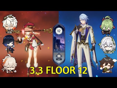 C6 Yanfei Reverse Vape & C0 Ayato Hyperbloom | Genshin Impact 3.3 Spiral Abyss Floor 12