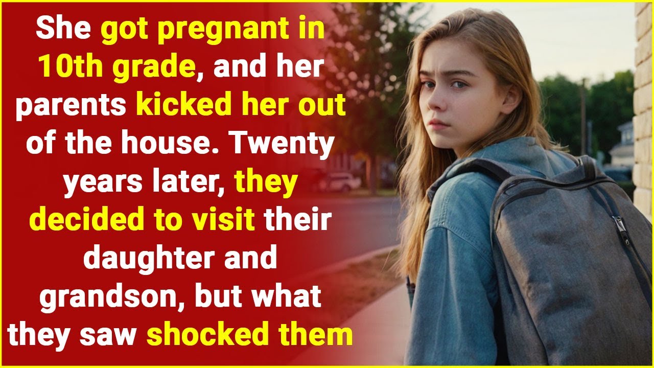 Parents kicked their pregnant daughter out of the house…Twenty years later, they visited her, but…