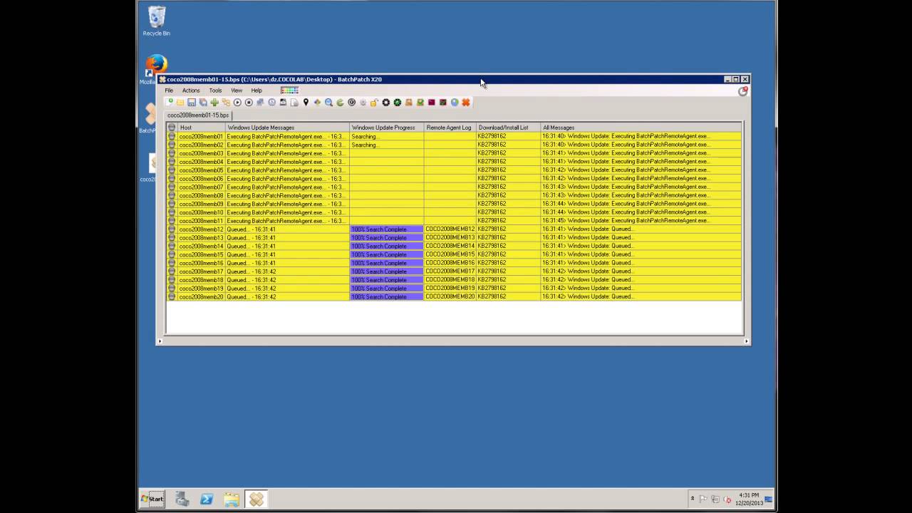 Installing Specific Windows Updates On 20 Remote Computers - BatchPatch Tutorial