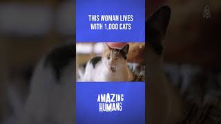The Woman Who Lives With 1,000 Cats #amazinghumans