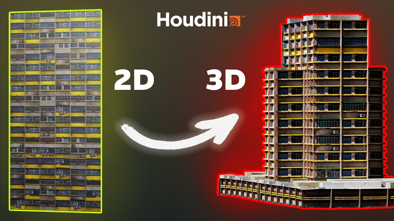 Building Generator from Image | Houdini Beginner Tutorial