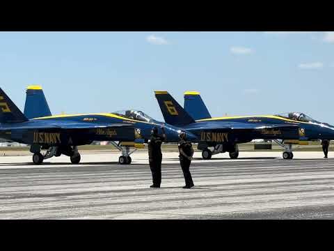 Blue Angels 1-6 arrival at SFB for the 2024 Orlando Air Show!