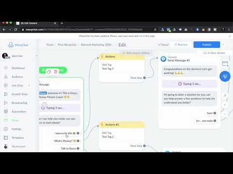 ManyChat Flow Blueprint for Network Marketing Industry (Facebook Chatbot Tutorial)