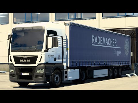 Ets2 1.40 RADEMACHER TRANSPORTE  MAN TGX 18.440 Halle (D) -  Bad Oyenhausen (D)    Promods 2.55