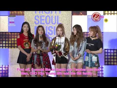 [ForVelvetSubs] 160114 The 25th Seoul Music Awards: Bonsang - Red Velvet (eng)