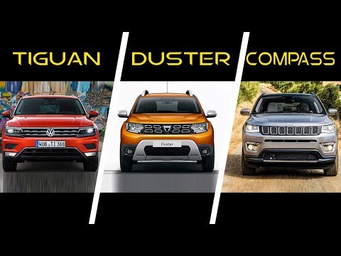 2017 Volkswagen Tiguan vs 2018 Dacia Duster vs 2017 Jeep Compass