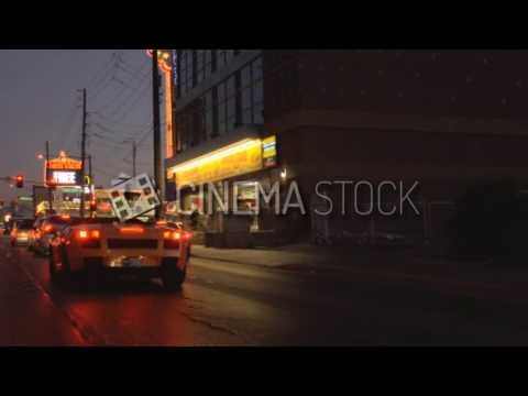 CinemaStock - B Roll & Stock Footage - Lambo driving down Las Vegas strip at night