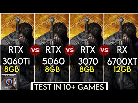 RTX 3060 Ti vs RTX 5060 vs RTX 3070 vs RX 6700 XT - Test In 10+ Games 2K/1440P