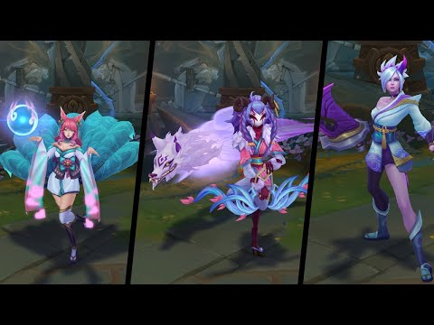 )new skins (Spirit Blossom Ahri, Cassiopeia, Riven, and Kindred
