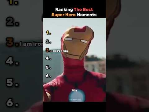 Ranking the Best Super Hero Moments #ranking #shorts #usa #tiktok  #comedy