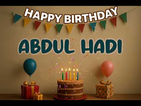 Happy Birthday ABDUL HADI Song 🎉 | Custom Name Birthday Track by XBirthdays for all ages | 2026
