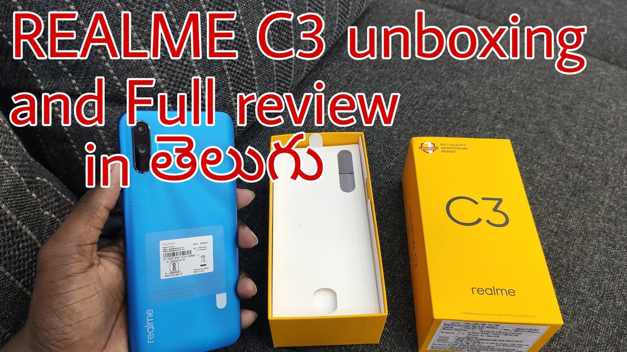 REALME C3 UNBOXING AND GAMING AND CAMERA COMPARISON in Telugu