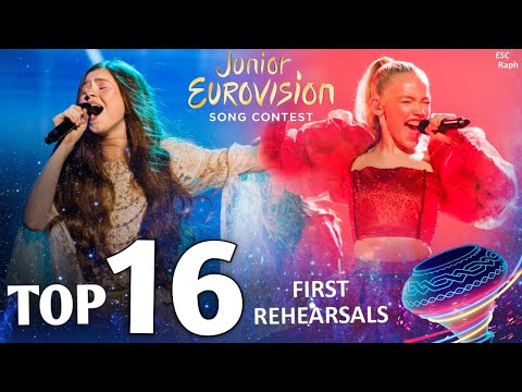 Junior Eurovision 2022 - My Top 16 (First Rehearsals)