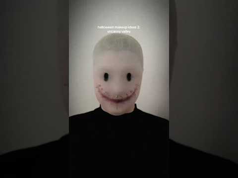 uncanny valley makeup😃 this was so insanely uncomfortable to do😭