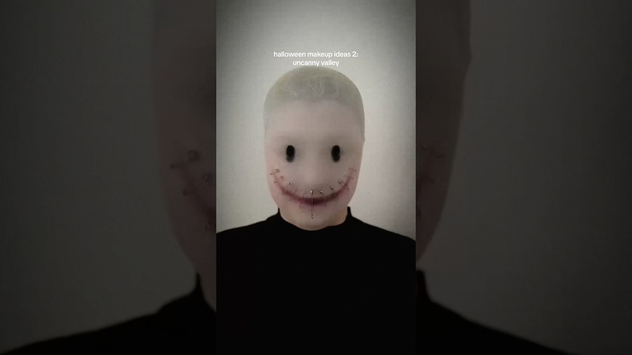 uncanny valley makeup😃 this was so insanely uncomfortable to do😭