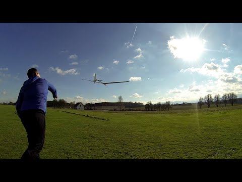 F3K, DLG real low level thermal flight from 2 meters.