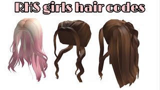 Codes For Roblox High School Girls Hair