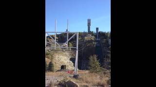 preview picture of video 'Zipline at the Canadian Olympic Park in Calgary'