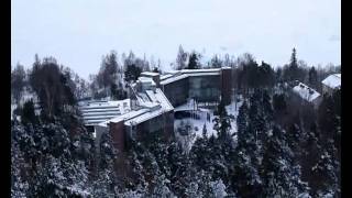 preview picture of video 'Overview of winterious Tampere from Pyynikki tower'