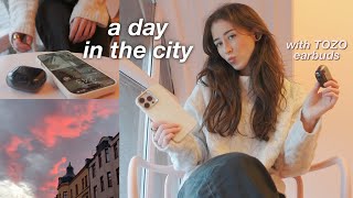 A Day In My Life - City Vlog 🎧 TOZO Crystal Pods Earbuds Review!