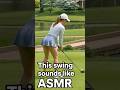 This swing sounds like ASMR 😴 #funny #shorts #reels #golf #girl #asmr