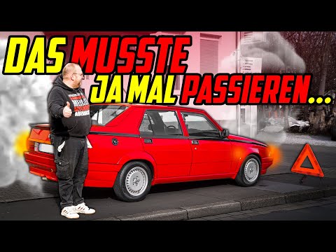LIEGEN GEBLIEBEN! - Alfa Romeo 75 Turbo - Mit MOTORSCHADEN auf PROBEFAHRT!
