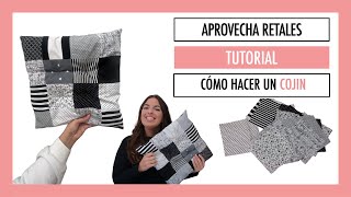 Cojín de patchwork para aprovechar retales