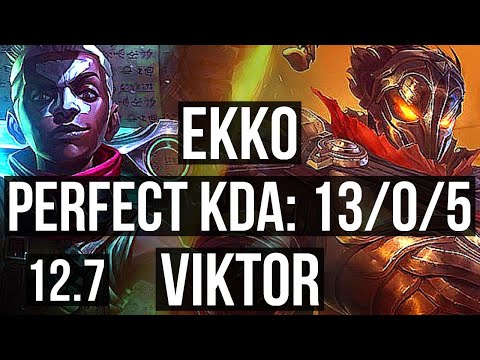 EKKO vs VIKTOR (MID) | 13/0/5, Legendary, 600+ games | EUW Diamond | 12.7