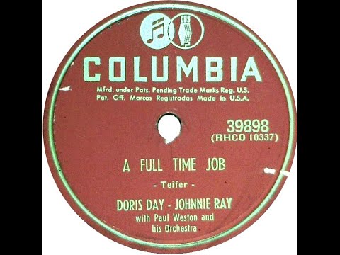 UK New Entry 1953 (27) Doris Day & Johnnie Ray - A Full Time Job
