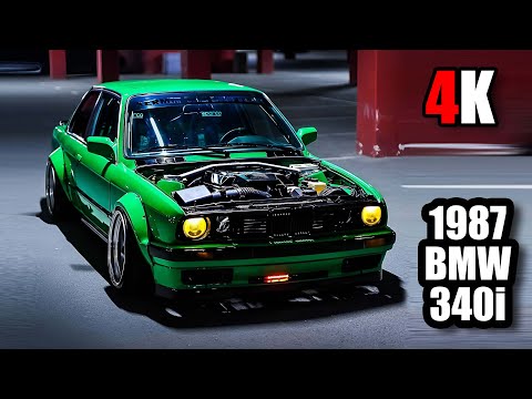 STREET Drifting BMW e30 KERMIT | NIGHTRIDE PHONK